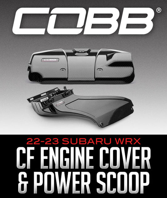 COBB TUNING REDLINE CARBON FIBER ENGINE COVER & POWER SCOOP 2022–2023 SUBARU WRX