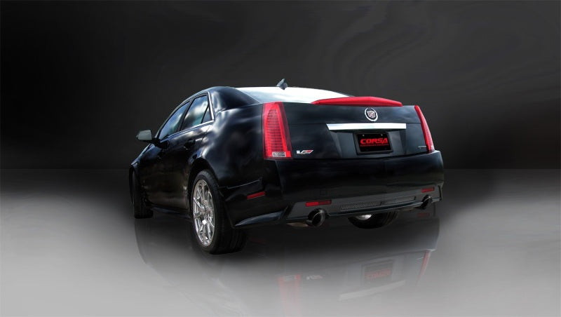 Corsa 09-13 Cadillac CTS Sedan V 6.2L V8 Black Sport Axle-Back Exhaust -  Shop now at Performance Car Parts