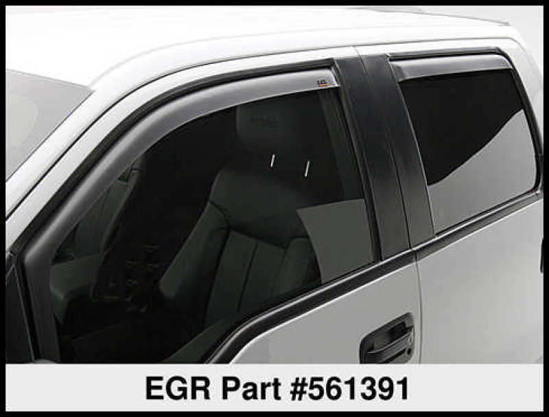 EGR 15+ Chevy Colorado/GMC Canyon Ext Cab In-Channel Window Visors - Set of 2 (561391) -  Shop now at Performance Car Parts