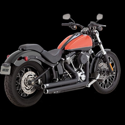 Vance & Hines 18-22 Harley Davidson Softail/ Bigshots Staggered PCX Full System Exhaust - Black -  Shop now at Performance Car Parts