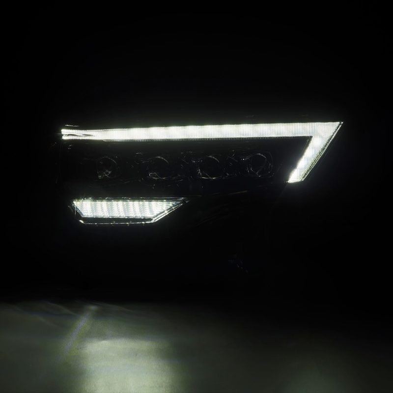 AlphaRex 14-22 Toyota 4Runner (2021 Req. Conv) NOVA LED Proj HL Alpha-Blk Actv Lgt Seq. Sig + SB DRL - Performance Car Parts