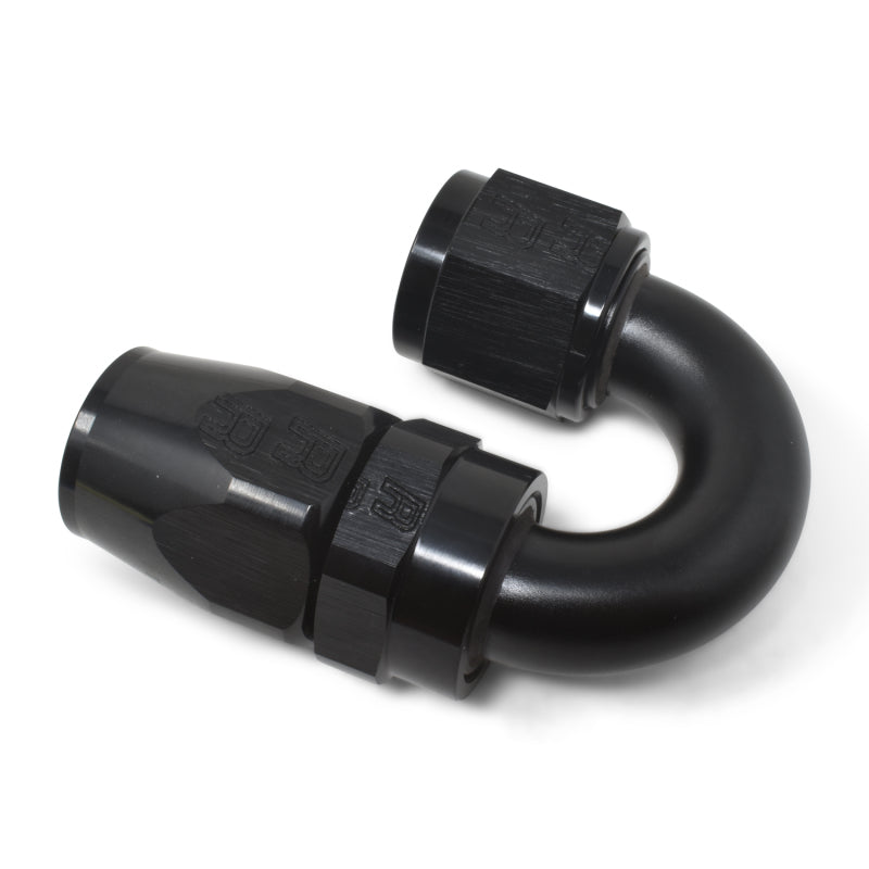 Russell Performance -8 AN Black 180 Degree Full Flow Swivel Hose End -  Shop now at Performance Car Parts