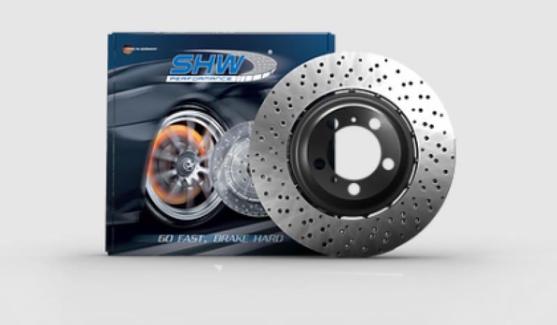 SHW 14-19 Porsche 911 Turbo 3.8L w/o Ceramics Right Rear Drilled-Dimpled LW Brake Rotor(99135240803) -  Shop now at Performance Car Parts