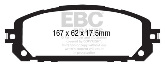 EBC 13+ Jeep Cherokee 3.2 Ultimax2 Front Brake Pads -  Shop now at Performance Car Parts