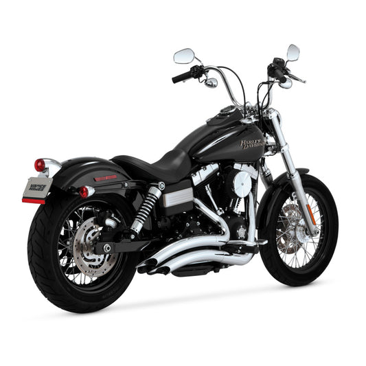 Vance & Hines HD Dyna 06-17 Big Radius 2-2 Chrome PCX Full System Exhaust -  Shop now at Performance Car Parts