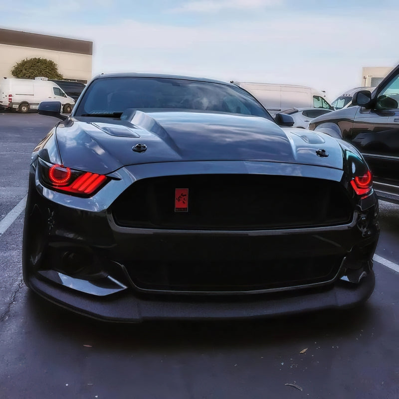 Oracle 15-17 Ford Mustang Dynamic RGB+A Pre-Assembled Headlights - Black Edition - ColorSHIFT -  Shop now at Performance Car Parts