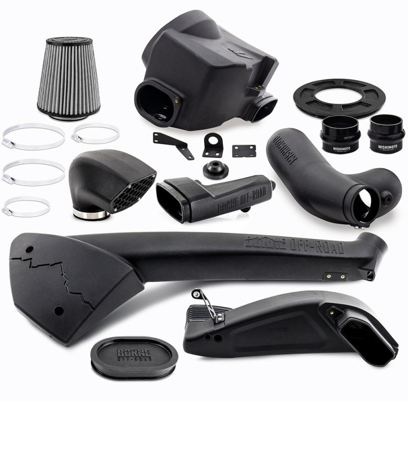 Mishimoto BORNE Off-Road 17+ Ford F-150 3.5L Snorkel & Performance Intake w/ Dry Washable Filter -  Shop now at Performance Car Parts