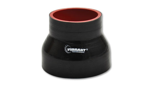 Vibrant 4 Ply Reinforced Silicone Transition Connector- 2.75in I.D. x 3.25in I.D. x 3in long (BLACK) -  Shop now at Performance Car Parts