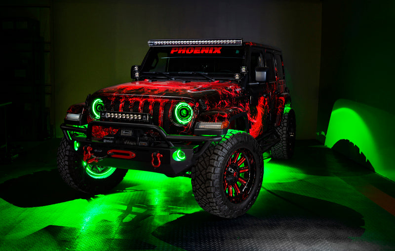 Oracle Jeep Wrangler JK/JL/JT High Performance W LED Fog Lights - ColorSHIFT w/o Controller -  Shop now at Performance Car Parts