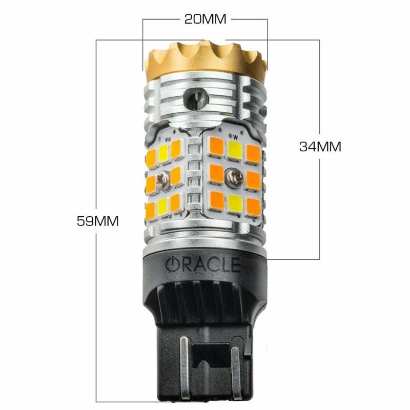 Oracle 7443-CK LED Switchback High Output Can-Bus LED Bulbs - Amber/White Switchback -  Shop now at Performance Car Parts