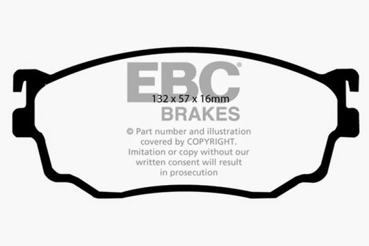 EBC 03-04 Mazda Protege 2.0 Turbo (Mazdaspeed) Redstuff Front Brake Pads -  Shop now at Performance Car Parts