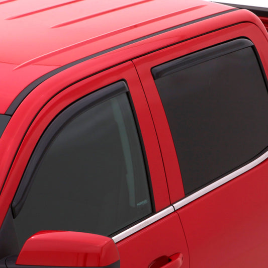 AVS 04-14 Ford F-150 Supercab Ventvisor In-Channel Front & Rear Window Deflectors 4pc - Smoke - Performance Car Parts