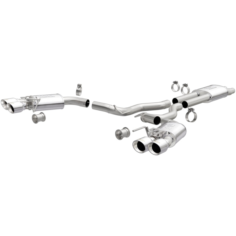 MagnaFlow SYS Cat-Back 2018 Ford Mustang GT 5.0L Street Dual Exit Polished 4in Tips -  Shop now at Performance Car Parts