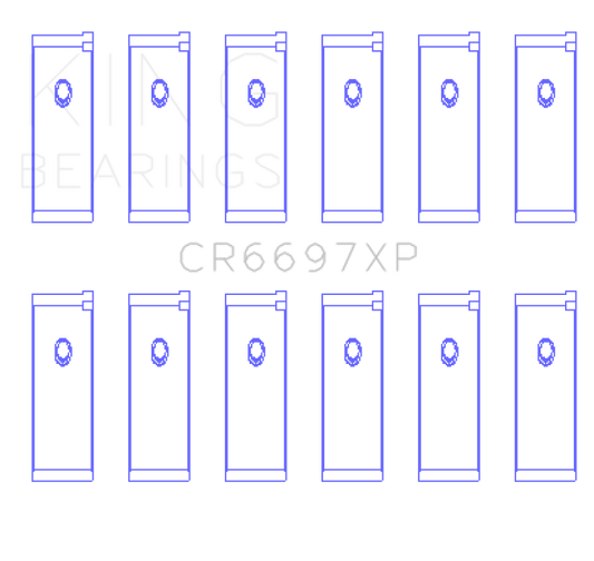King Nissan RB25/RB26 (Size STD) Performance Rod Bearing Set