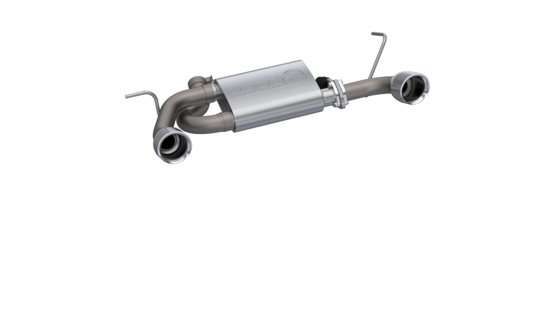 QTP 07-18 Jeep Wrangler 3.6L/3.8L 304SS Screamer Axle Back Exhaust w/4in Tips -  Shop now at Performance Car Parts