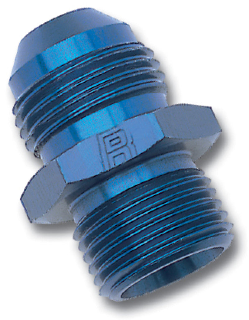 Russell Performance -6 AN Flare to 16mm x 1.5 Metric Thread Adapter (Blue) -  Shop now at Performance Car Parts