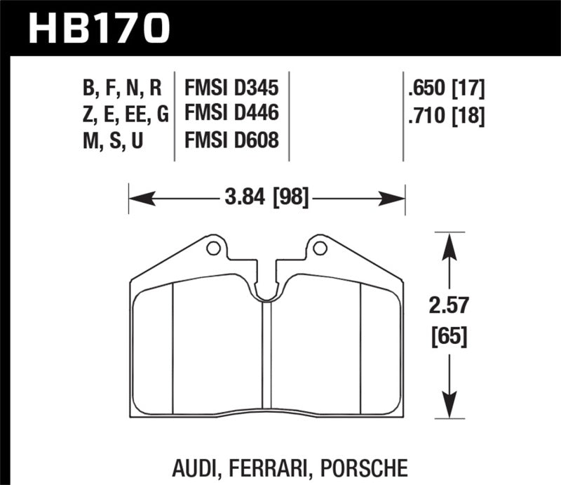 Hawk 89-95 Ferrari 348 GTB/GTS Front/Rear / 89-94 Porsche 911 3.6L Front / 87-89 Porsche 911 3.3L Fr -  Shop now at Performance Car Parts