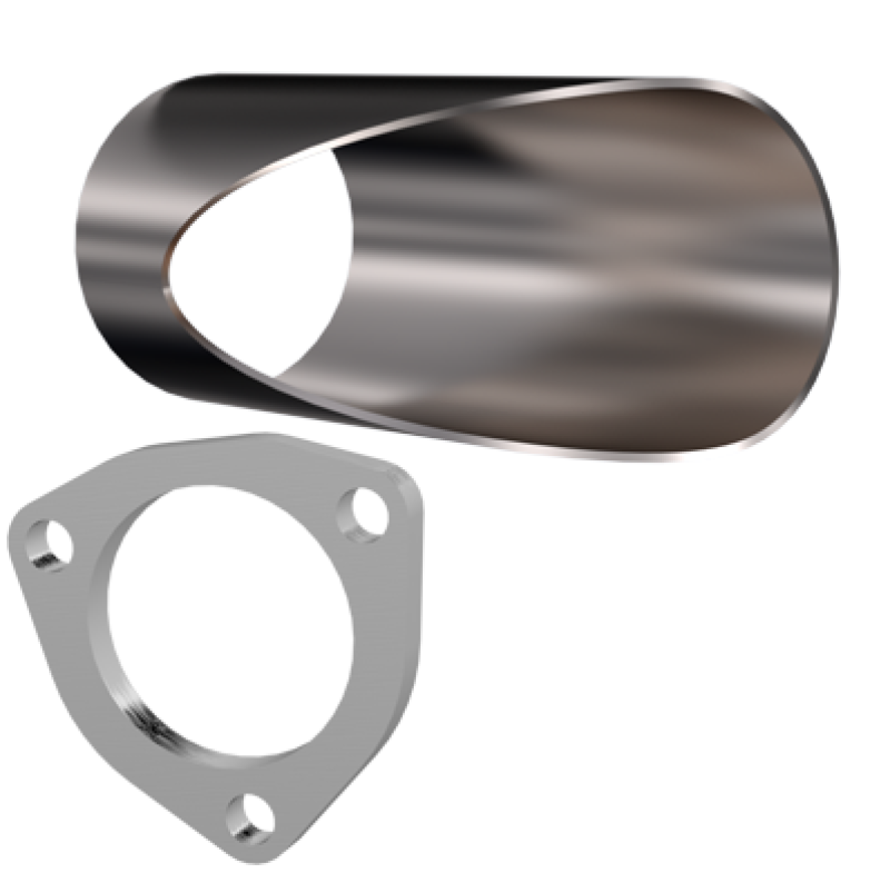 QTP 3in Weld-On QTEC DIY Cutout Pipe -  Shop now at Performance Car Parts