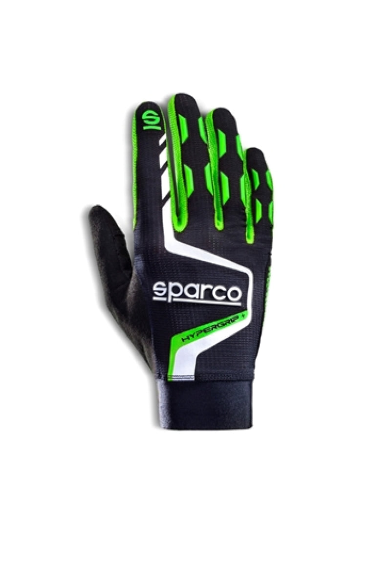 Sparco Gloves Hypergrip+ 10 Black/Green -  Shop now at Performance Car Parts