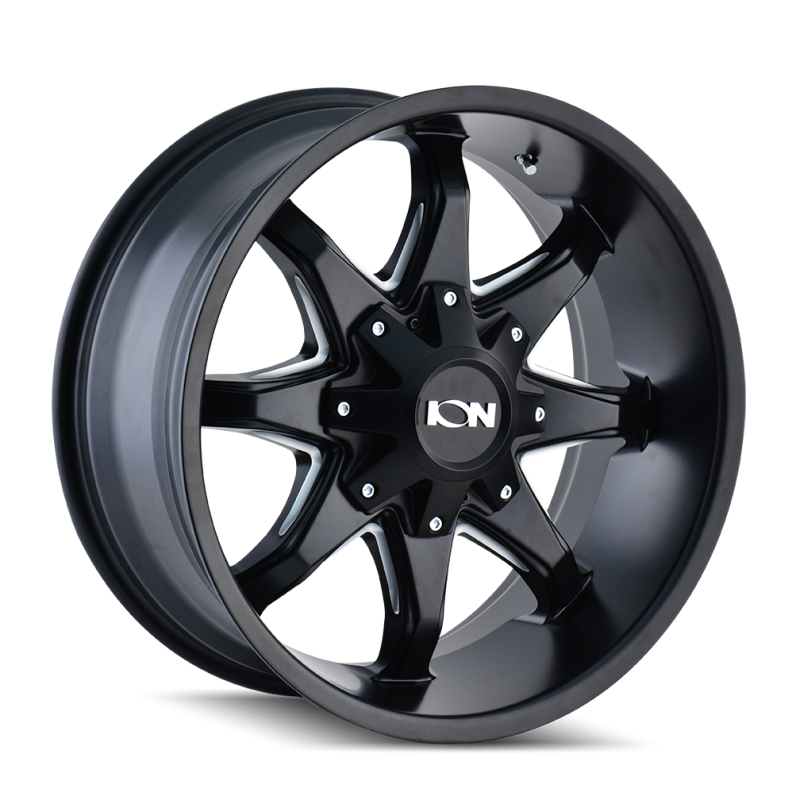 ION Type 181 17x9 / 5x114.3 BP / -12mm Offset / 87mm Hub Satin Black/Milled Spokes Wheel -  Shop now at Performance Car Parts