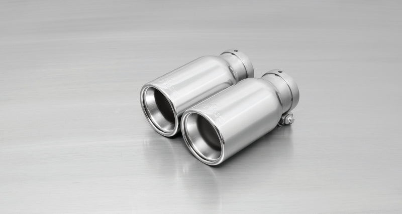 Remus 2011 Abarth Punto Evo Abarth 1.4L 90mm Straight Rolled Edge Chromed Tail Pipe Set -  Shop now at Performance Car Parts