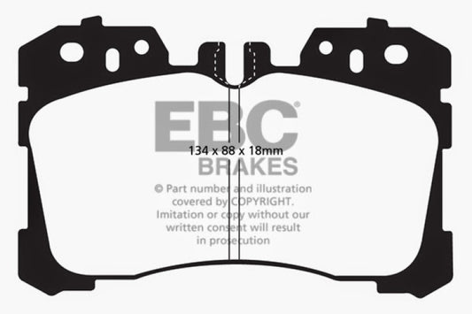 EBC 07+ Lexus LS460 4.6 Yellowstuff Front Brake Pads