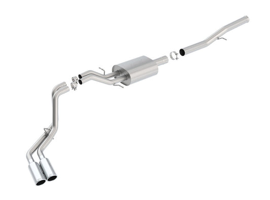 Borla 14 Silv/Sierra 1500 EC Std/CC Short 143.5in WB S-Type Dual Rolled Side Exit Cat-Back Exhaust -  Shop now at Performance Car Parts