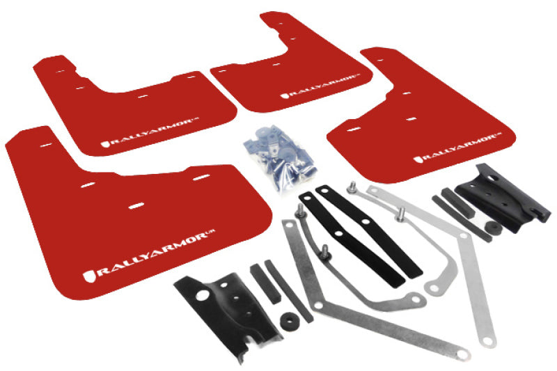 Rally Armor 13-19 USDM Ford Fiesta ST Red UR Mud Flap w/ White Logo -  Shop now at Performance Car Parts
