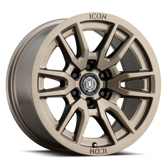 ICON Vector 6 17x8.5 6x135 6mm Offset 5in BS 87.1mm Bore Bronze Wheel
