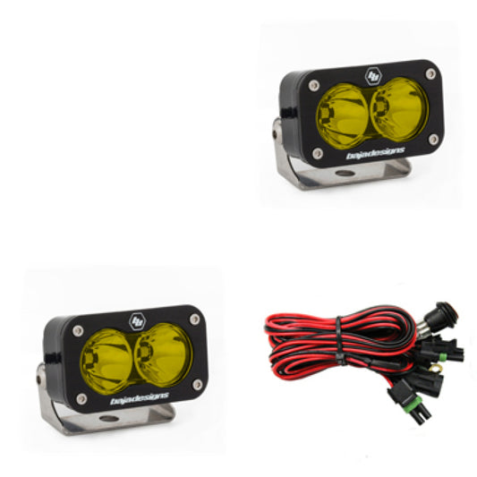 Baja Designs S2 Pro Series LED Light Pods Amber Lens Spot Pattern - Pair -  Shop now at Performance Car Parts