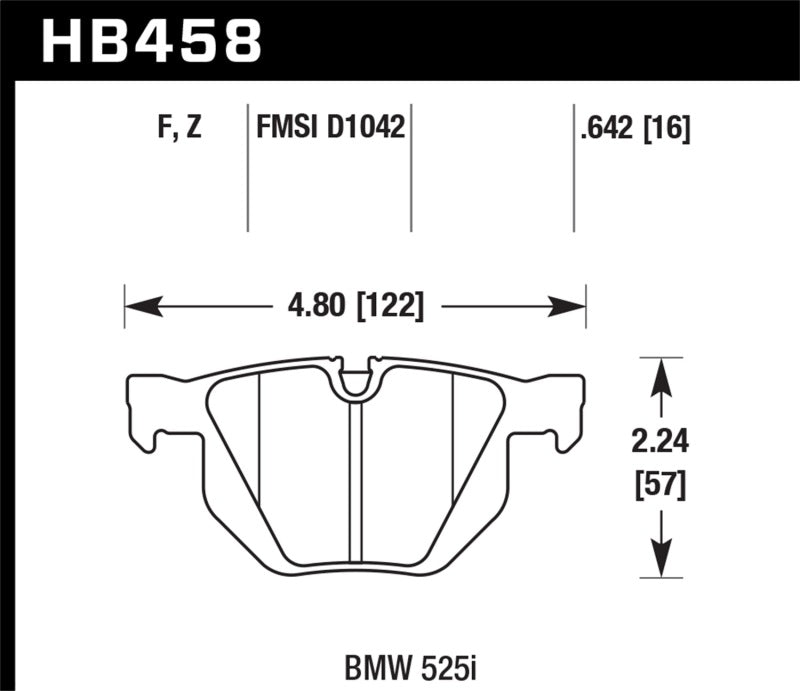 Hawk 07-08 BMW X5 3.0si / 09-13 X5 Xdrive / 10-13 X6 Xdrive Perf Ceramic Rear Street Brake Pads -  Shop now at Performance Car Parts