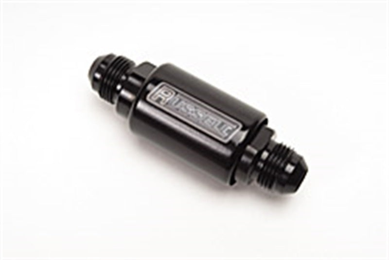 Russell Performance Black Anodized (3-1/4in Length 1-1/4in dia. -8 male inlet/outlet) -  Shop now at Performance Car Parts