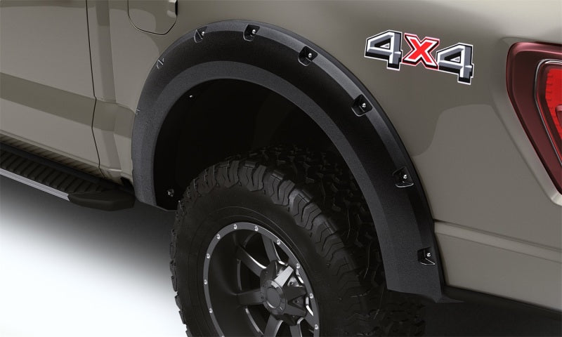 Lund 21-22 Ford F-150 (Excl. Lightning) RX-Rivet Style Textured Fender Flares - Black (2 Pc. Rear) -  Shop now at Performance Car Parts