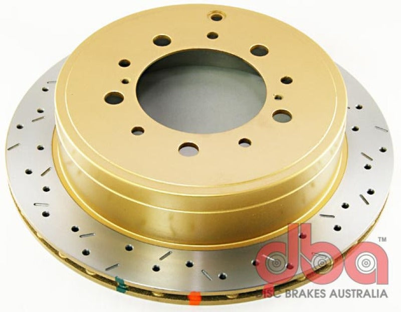 DBA 07+ Toyota LandCruiser 200 Series Rear Drilled and Slotted 4000 Series Rotor -  Shop now at Performance Car Parts