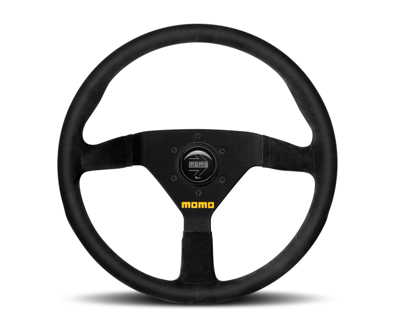 Momo MOD78 Steering Wheel 320 mm - Black Suede/Black Spokes -  Shop now at Performance Car Parts