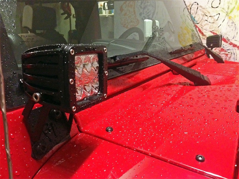 Rigid Industries Jeep JK - A-Pillar Mount Kit - Mounts set of Dually/D2 -  Shop now at Performance Car Parts