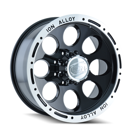 ION Type 174 17x9 / 5x139.7 BP / 0mm Offset / 108mm Hub Black/Machined Wheel