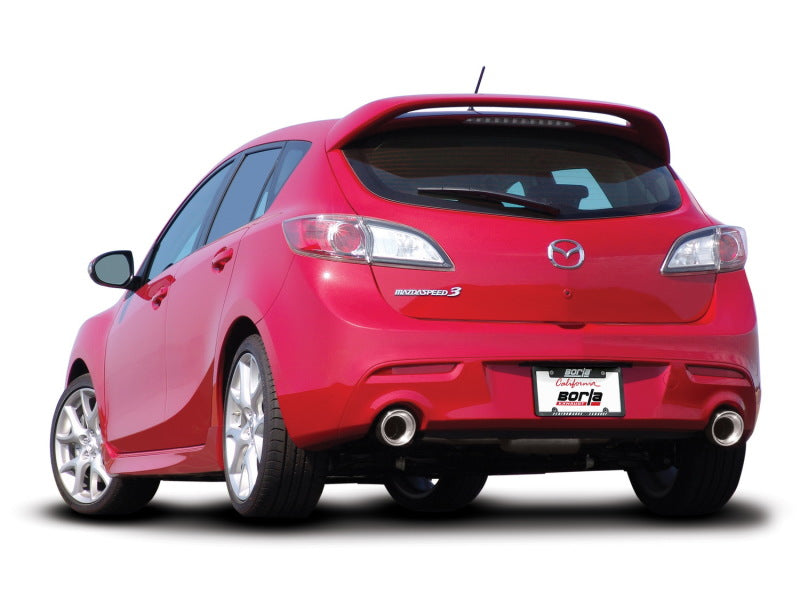 Borla 10-13 Mazda 3/Mazdaspeed 3 2.5L/2.3L Turbo FEW MT Hatchback SS Exhaust (rear section only) -  Shop now at Performance Car Parts