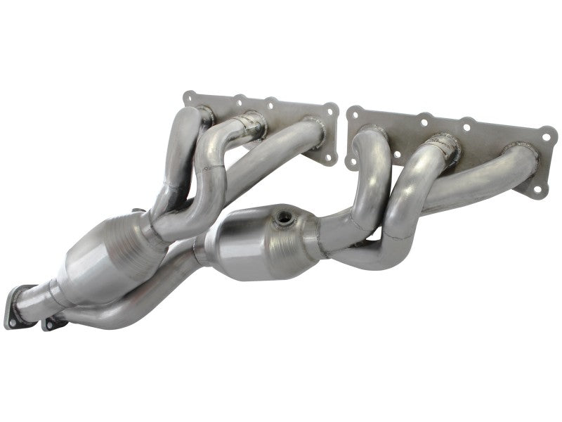 aFe 08-13 BMW 128i (E82/88) L6 3.0L Twisted Steel 304 Stainless Steel Long Tube Header w/ Cat -  Shop now at Performance Car Parts