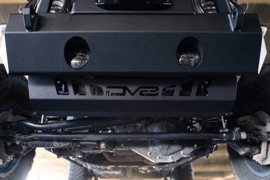 DV8 Offroad 18-23 Jeep Wrangler JL/JT Front Bumper Sway-Bar Disconnect Motor Skid Plate -  Shop now at Performance Car Parts