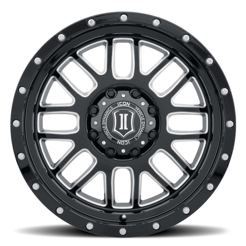 ICON Alpha 20x9 8x180 12mm Offset 5.5in BS Gloss Black Milled Spokes Wheel -  Shop now at Performance Car Parts