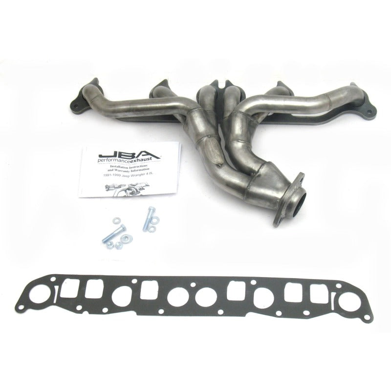 JBA 91-99 Jeep 4.0L 1-1/2in Primary Raw 409SS Cat4Ward Header -  Shop now at Performance Car Parts