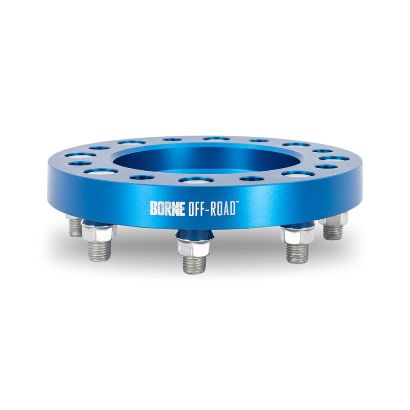 Mishimoto Borne Off-Road Wheel Spacers 8X165.1 121.3 45 M14 Blu -  Shop now at Performance Car Parts