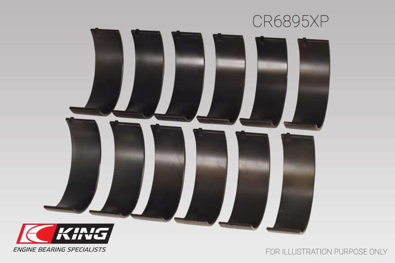 King Ford Ecoboost 3.5L V6 (Size 0.25) pMaxBlack Coated Connecting Rod Bearing Set -  Shop now at Performance Car Parts