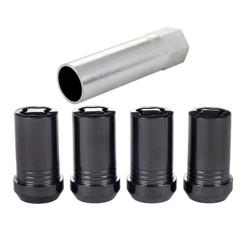 McGard Wheel Lock Nut Set - 4pk. (Tuner / Cone Seat) M14X1.5 / 22mm Hex / 1.648in. Length - Black -  Shop now at Performance Car Parts