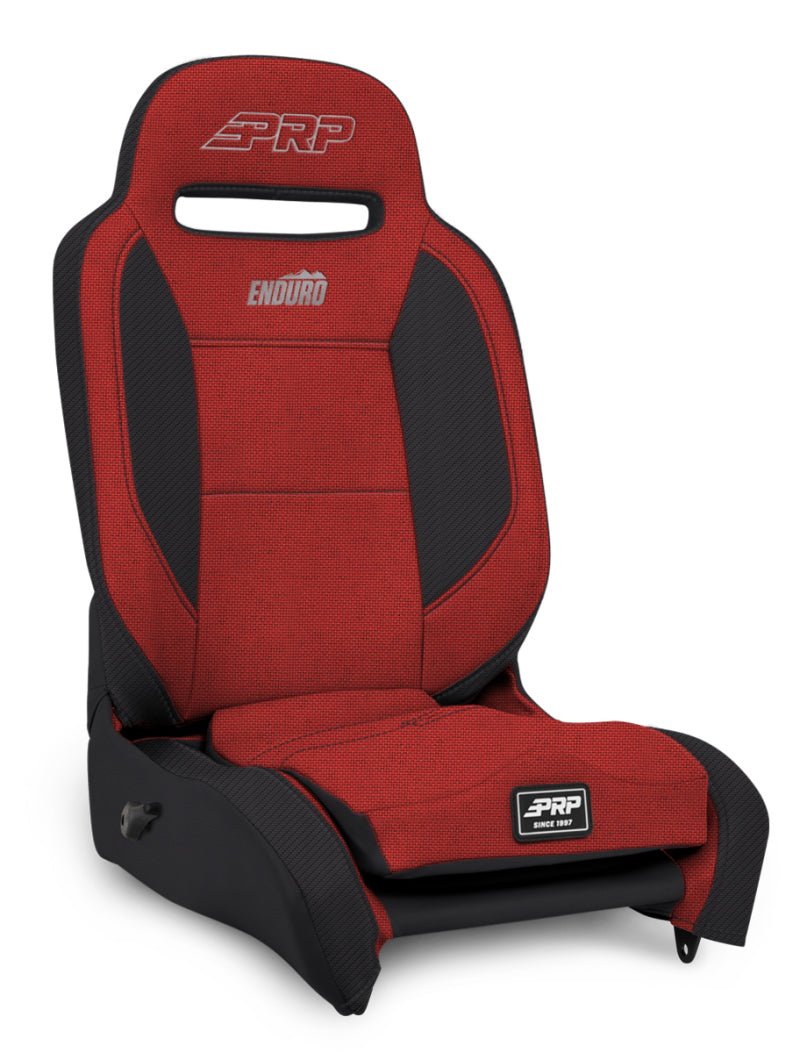 PRP Enduro Elite Reclining Suspension Seat (Driver Side)- Red/Black -  Shop now at Performance Car Parts
