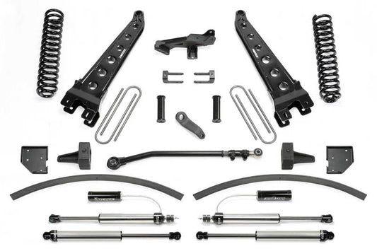 Fabtech 17-21 Ford F250/F350 4WD Diesel 8in Rad Arm Sys w/Coils & Dlss Resi Shks