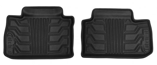 Lund 11-17 Ford Explorer (2nd Row) Catch-It Floormats Rear Floor Liner - Black (2 Pc.)