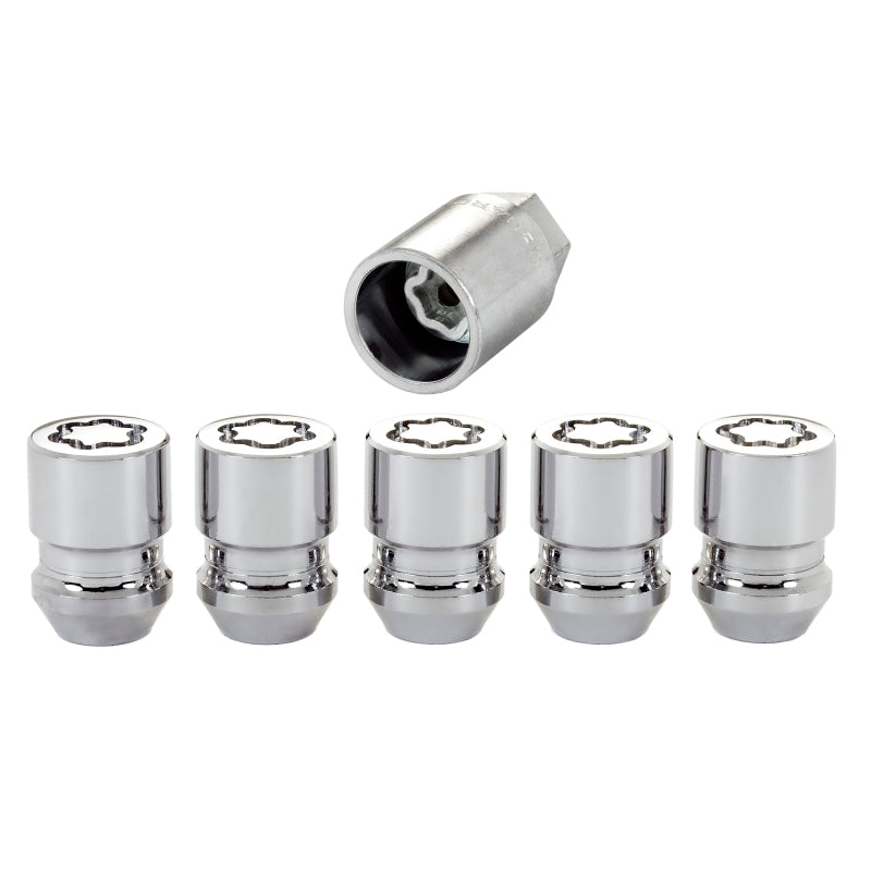 McGard Wheel Lock Nut Set - 5pk. (Cone Seat) M12X1.5 / 13/16 Hex / 1.28in. Length - Chrome -  Shop now at Performance Car Parts