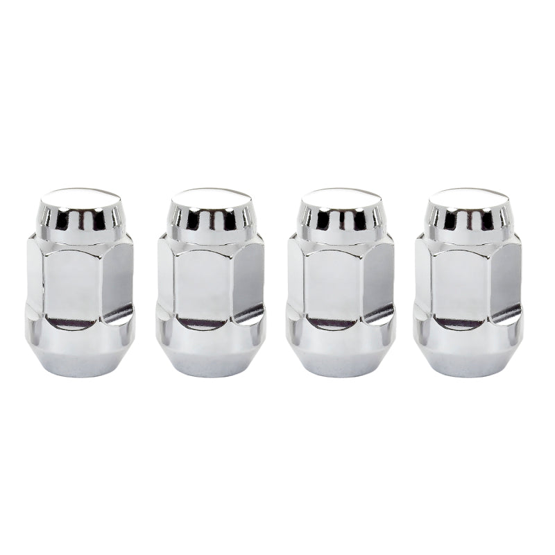 McGard Hex Lug Nut (Cone Seat Bulge Style) 1/2-20 / 3/4 Hex / 1.45in. Length (4-pack) - Chrome -  Shop now at Performance Car Parts